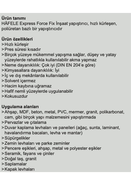 Force Fix Sıvı Çivi 290ml 5'Li Avantaj Paket fiyatları