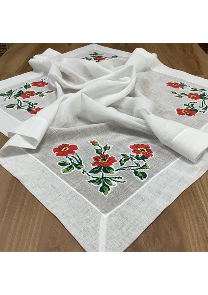 Kaneviçeli Kare Örtü -100*100 cm