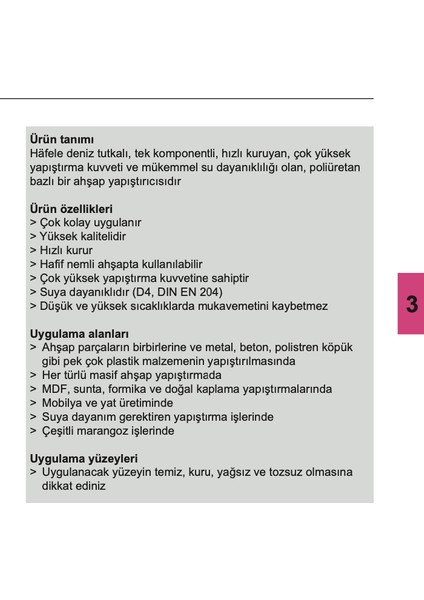 Ahşap Deniz Tutkalı D4 500Gr 5'Li Avantaj Paket fiyatları