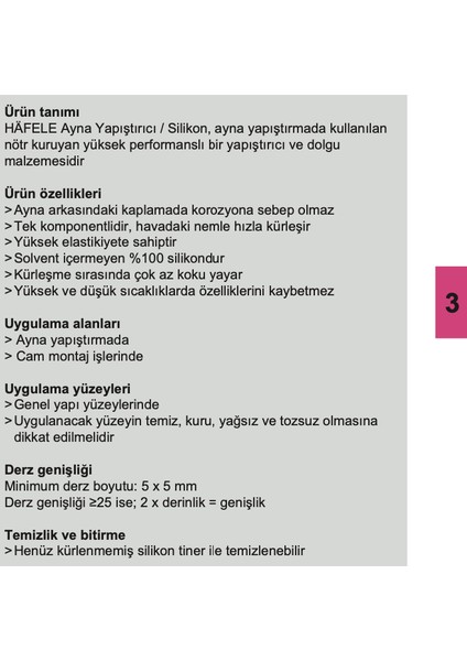 Ayna Yapıştırıcı Silikon Ayna Silikonu 310ml fiyatları