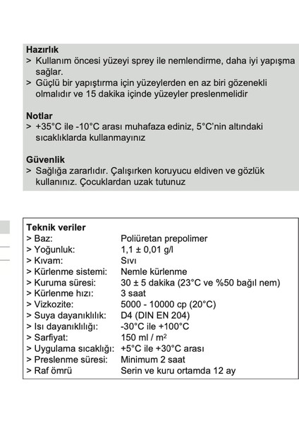 Ahşap Deniz Tutkalı D4 500Gr 3'Lü Avantaj Paket modelleri