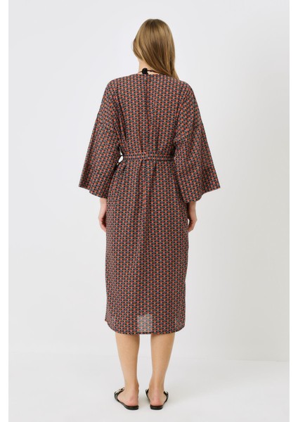 Şortlu Kimono Takım 9069 Siyah/kremit