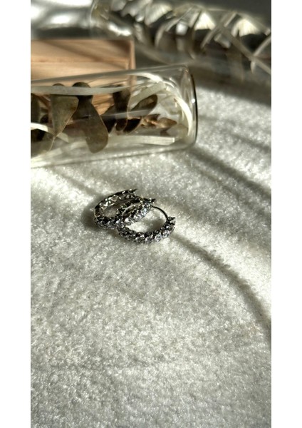 Vip Seri Zirkon Taşlı Halka Küpe