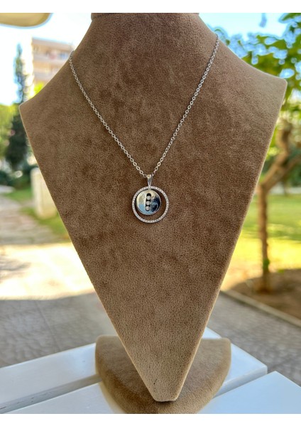 Vıp Çelik Silver Halka Kolye