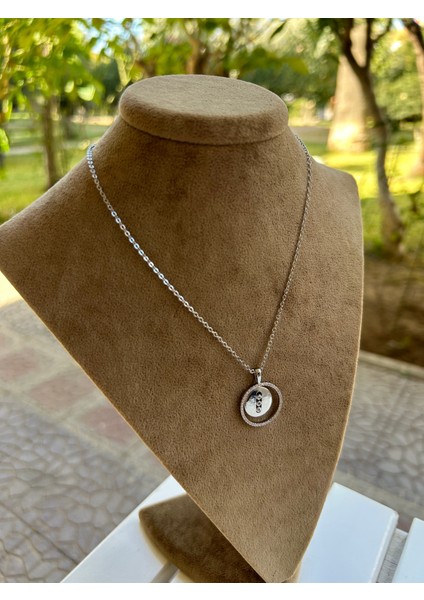 Vıp Çelik Silver Halka Kolye modelleri
