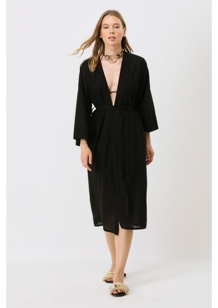 Şortlu Kimono Takım 9069 Siyah