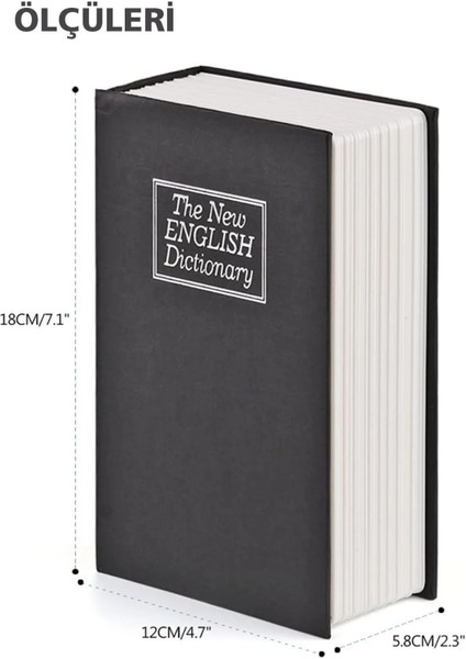 Krizantem Gizli Çelik Kasa Ev Tipi Kitap Görünümlü Anahtarlı Kilitli Takı Altın Saklama Mini Para Kutusu indirimleri