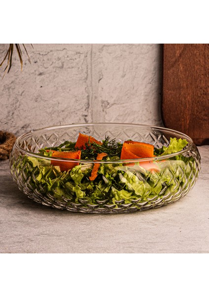 Cage - Büyük Boy Cam Salata Sunum Kasesi fiyatları