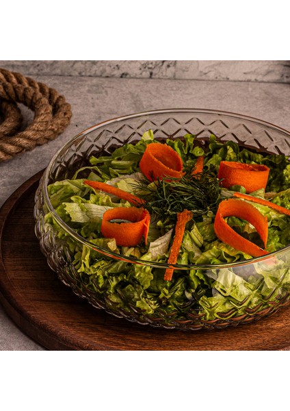 Cage - Büyük Boy Cam Salata Sunum Kasesi fırsatları