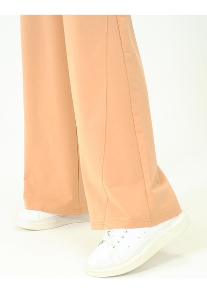 Erkek Oversize Lastikli Baggy Eşofman Altı 786 Sütlü Kahve