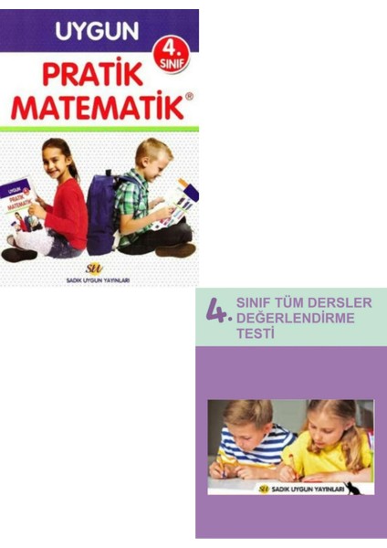 4.sınıf Pratik Matematik Alıştırma Kitabı + Tüm Dersler Değerlendirme Test Sınavları