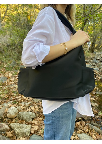 Paraşüt Shopper Model Günlük Omuz Çantası