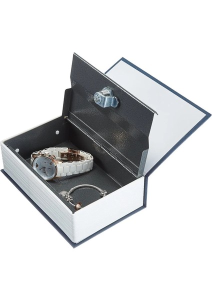 Krizantem 2 Li'kitap Şeklinde Gizli Kasa Hırsız Kilitli Sözlük Para Kumbarası Anahtarlı Günlük Gizli Kasa