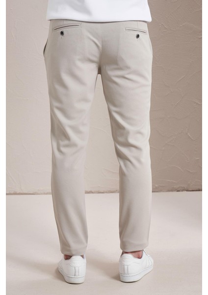 Erkek Taş Yan Cep Slim Fit Pike Chino Pantolon