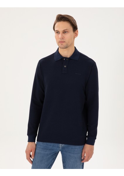 Erkek Lacivert Regular Fit Sweatshirt 50293236-VR033