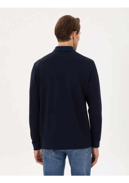 Erkek Lacivert Regular Fit Sweatshirt 50293236-VR033