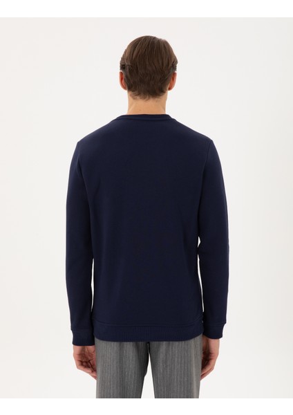 Pierre Cardin Erkek Lacivert Regular Fit Sweatshirt 50290611-VR033