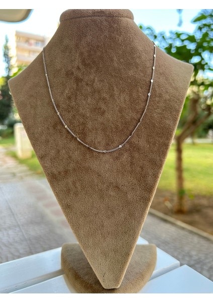 Vıp Çelik Silver Ezme Zincir Kolye (45CM) fiyatları