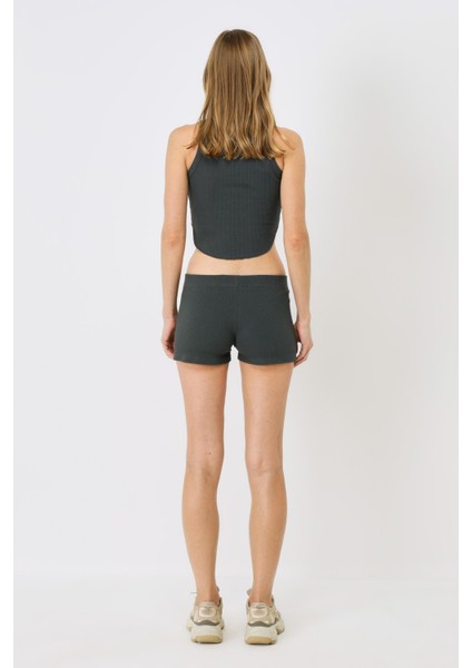 Kadın Fitilli Örme Kısa Boxer 930 Füme fırsatları