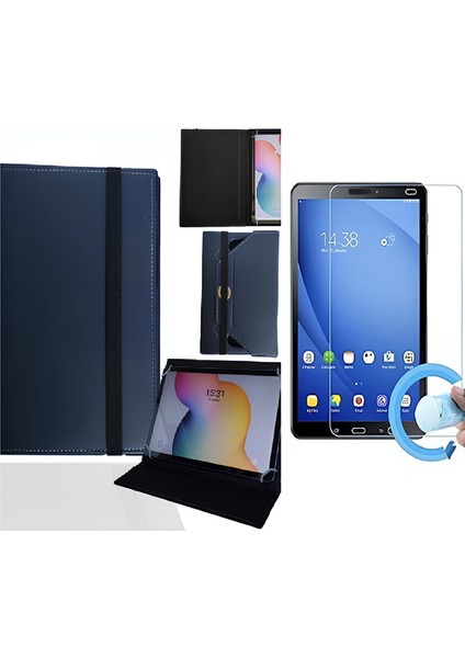 Alcatel 1t 7" Tablet Uyumlu Standlı Tablet Kılıfı + Nano Ekran Koruyucu