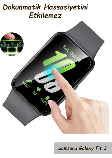 Samsung Galaxy Fit 3 Ekran Koruyucu 3D Kavisli Full Kaplama Pmma modelleri