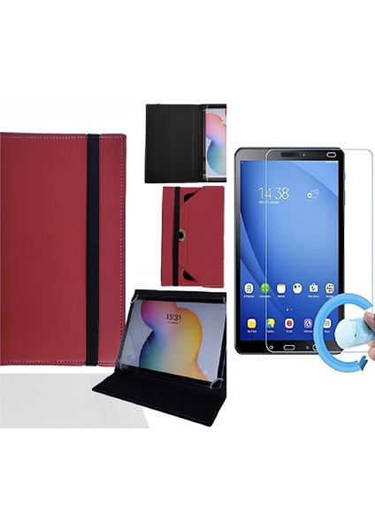 Apple iPad Air 2 9.7" Tablet Uyumlu Standlı Tablet Kılıfı + Nano Ekran Koruyucu