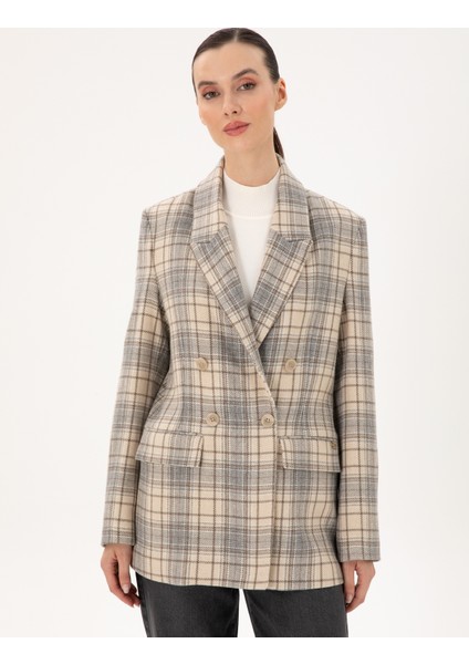 Kadın Bej Regular Fit Ceket 50290365-VR011 modelleri