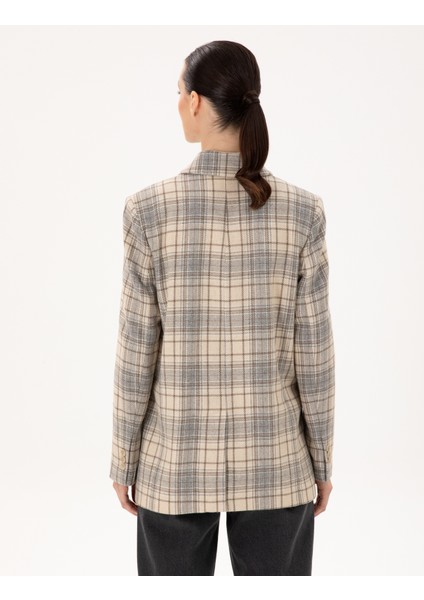 Kadın Bej Regular Fit Ceket 50290365-VR011 indirimleri