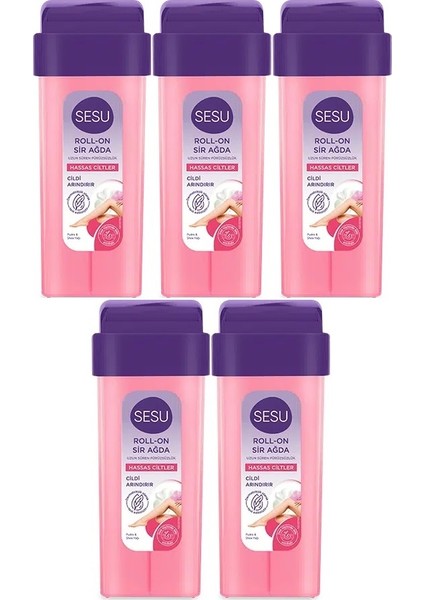 Roll-On Sir Ağda 100ML Pembe Hassas Cilt (5 Li Set)