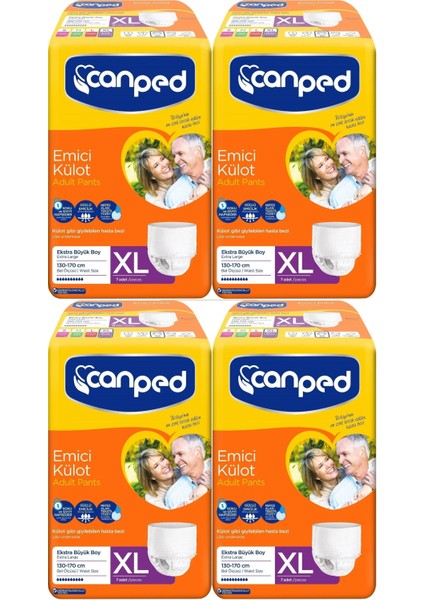 Emici Külot Hasta Bezi Xl-Extra Large Büyük Adet 28 (4pk*7)