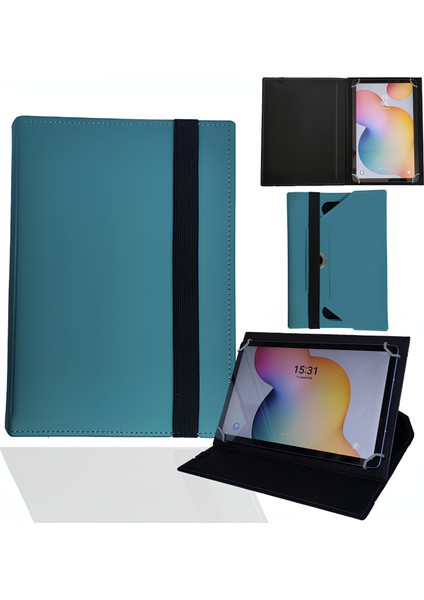Huawei Mediapad M2 - M2-801L - 8" Tablet Uyumlu Standlı Üniversal Kapaklı Tablet Kılıfı