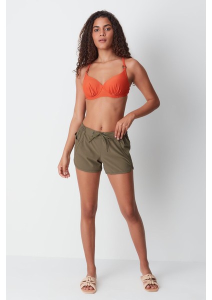 Kadın Deniz Şortu Bn-15 Haki modelleri