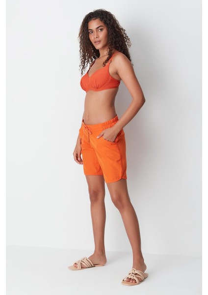 Kadın Deniz Şortu Bn-16 Oranj modelleri
