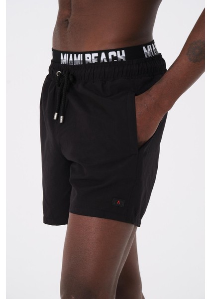 Erkek Boxer Deniz Şortu 240 Siyah