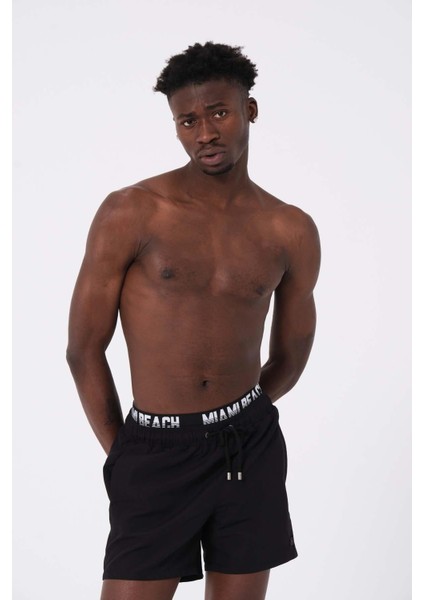 Erkek Boxer Deniz Şortu 240 Siyah fırsatları