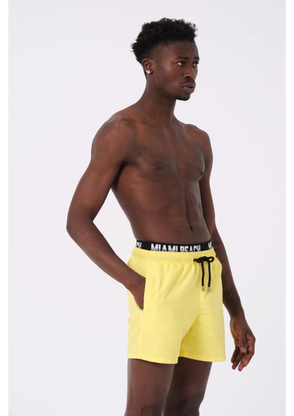 Erkek Boxer Deniz Şortu 240 Sarı fırsatları