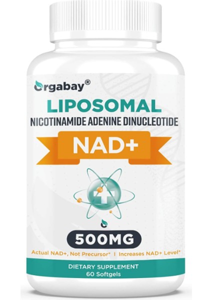 Liposomal Nad+ 500 Mg, High Absorption, Boost Nad+ Tmg 250 Mg, Nicotinamide Riboside, Energy, Healthy Aging 60 SOFTGELS.3737