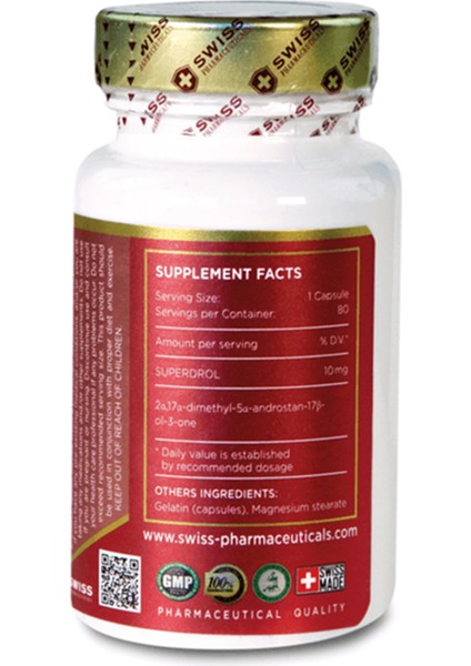 Supplement Superdrol 10MG 80 Capsul fiyatları
