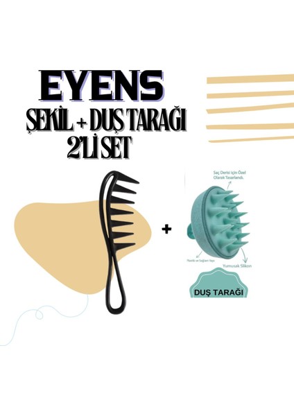 Wax Şekil + Duş Tarağı 2'li Set