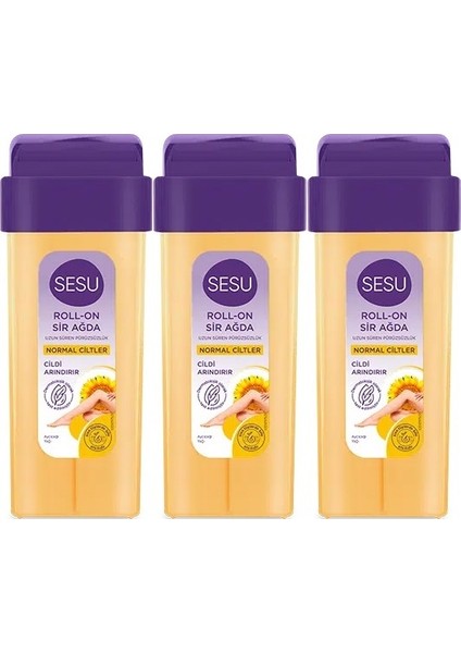 Roll-On Sir Ağda 100ML Sarı Normal Cilt (3 Lü Set)