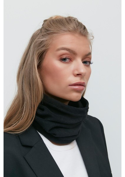 Unisex Polar Çok Fonksiyonlu Boyunluk Bere 8005 Siyah