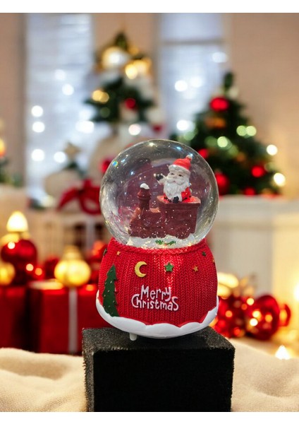 Müzikli Merry Christmas Kar Küresi