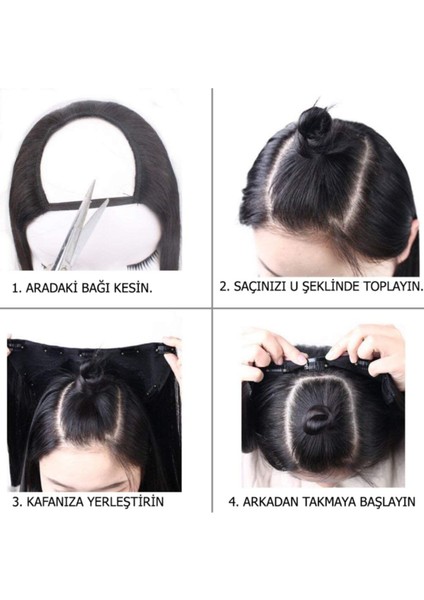 Platin Hayalet Peruk - Platin Yarım Peruk - Özel 2021 Model fiyatları