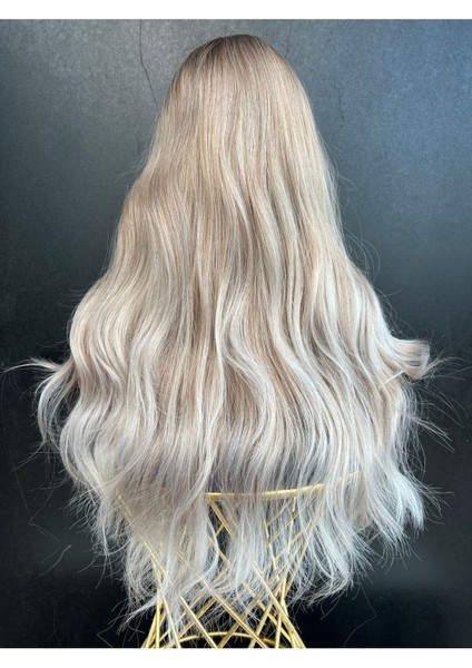 Kumral Gri Ombreli Peruk modelleri