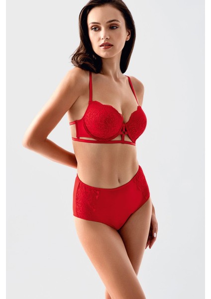 Desteksiz Sütyen Külot Takım C14163 Kırmızı modelleri