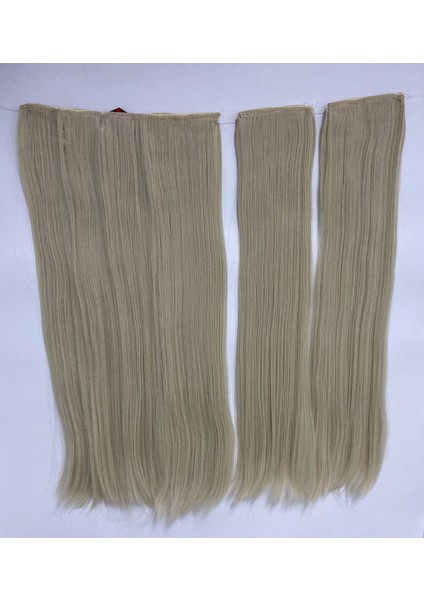 Platin Düz Fiber Sentetik Çıt Çıt - Renk No: 60A - 65 cm 190 gr