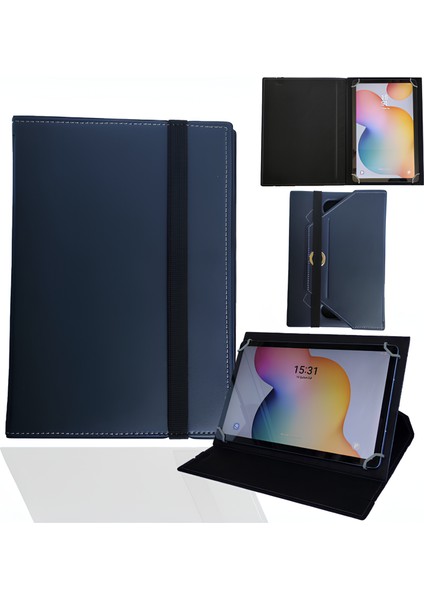 Vorcom S8 Pro 8" Tablet Uyumlu Standlı Üniversal Kapaklı Tablet Kılıfı