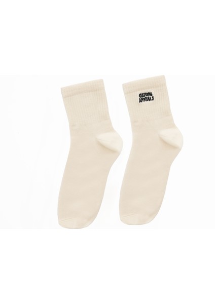 Raining Animals 4'lü Paket Pamuklu Unisex Tenis Çorap Logo Nakışlı fırsatları