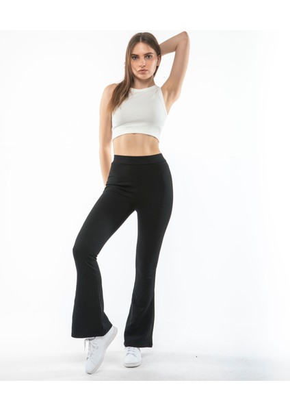 Kadın Siyah Ispanyol Çelik Tayt modelleri