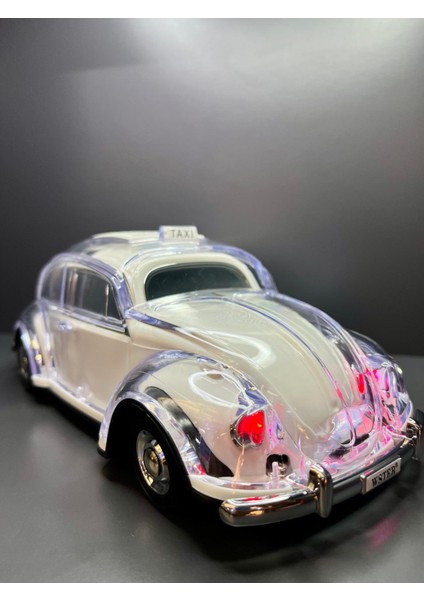 Vosvos Model Şarjlı LED Işıklı Bluetooth, USB ve Radyo Özellikli Koleksiyon Oyuncak Araba - Ofis fiyatları